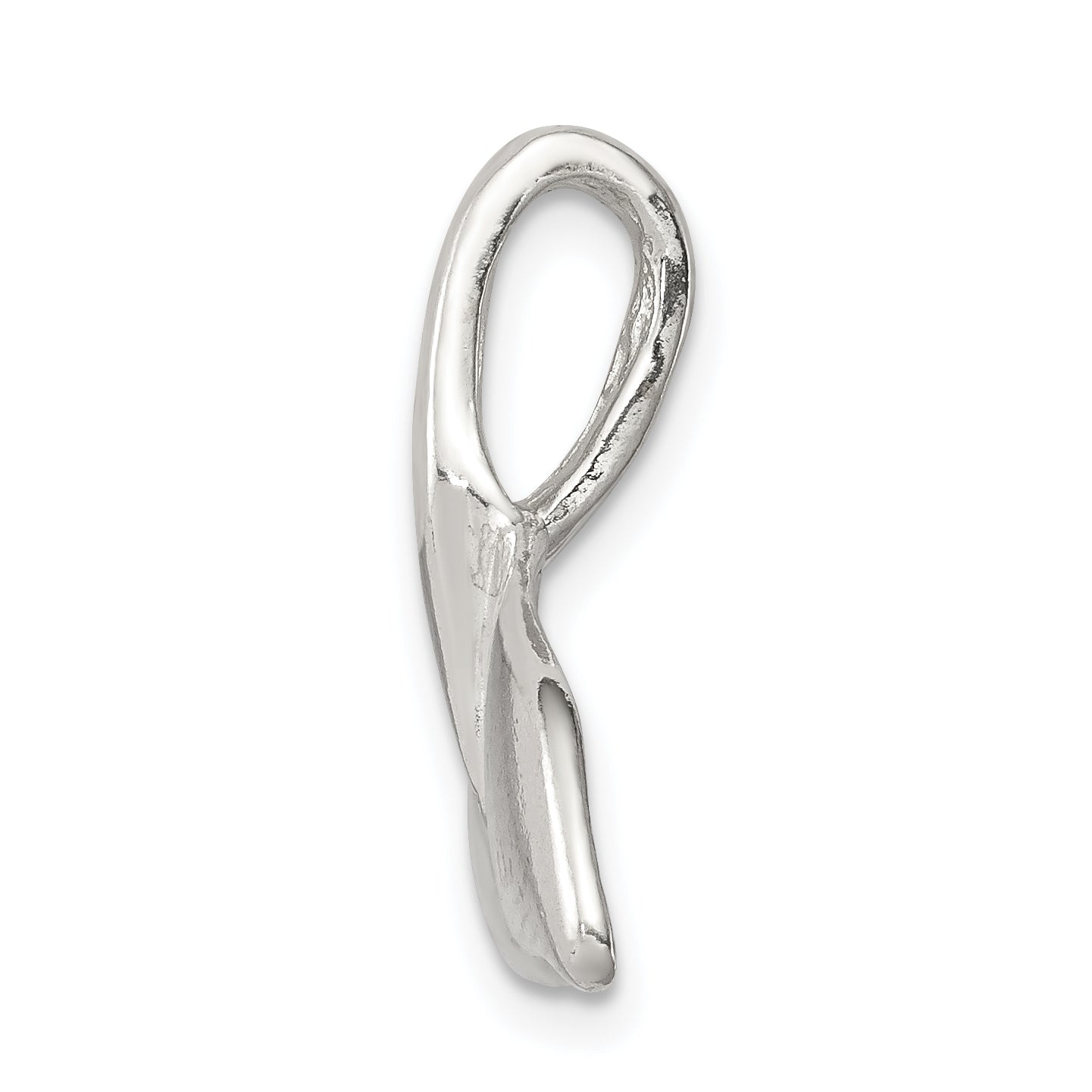 Sterling Silver Men's Whale Tail Charm with Polished Anti-Tarnish Finish Secondary image