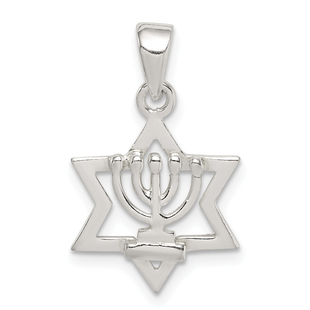 Sterling Silver Star of David Pendant