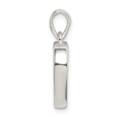 Sterling Silver Enamel LOVE YOU MOM Heart Pendant