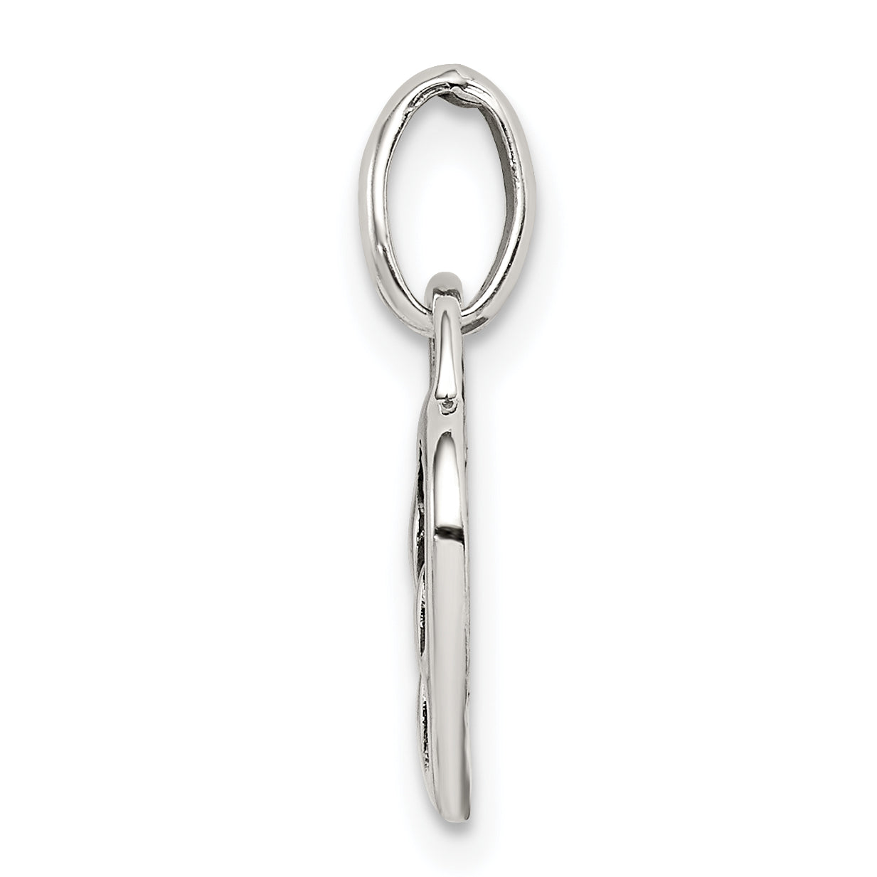 Sterling Silver Antique Heart Charm