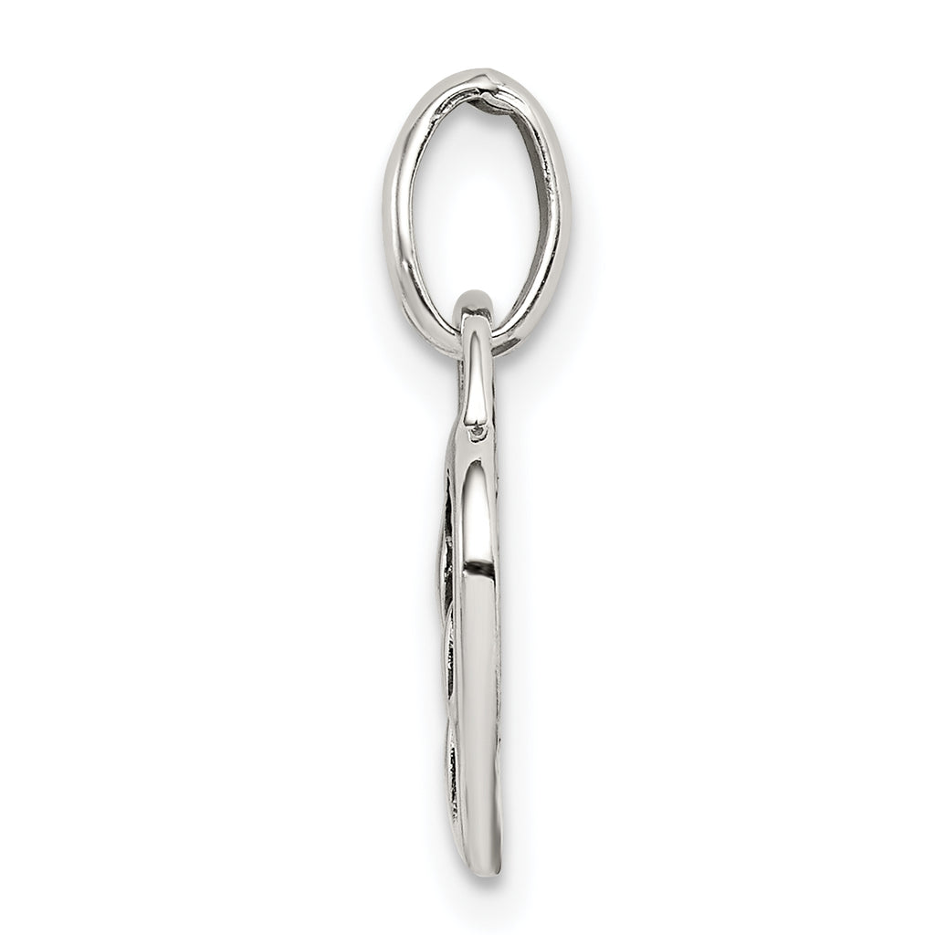 Sterling Silver Antique Heart Charm
