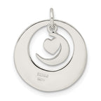 Sterling Silver Enamel I LOVE YOU TO THE MOON AND BACK Pendant