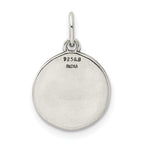 Sterling Silver Enamel Love you to the Moon & Back Charm Pendant