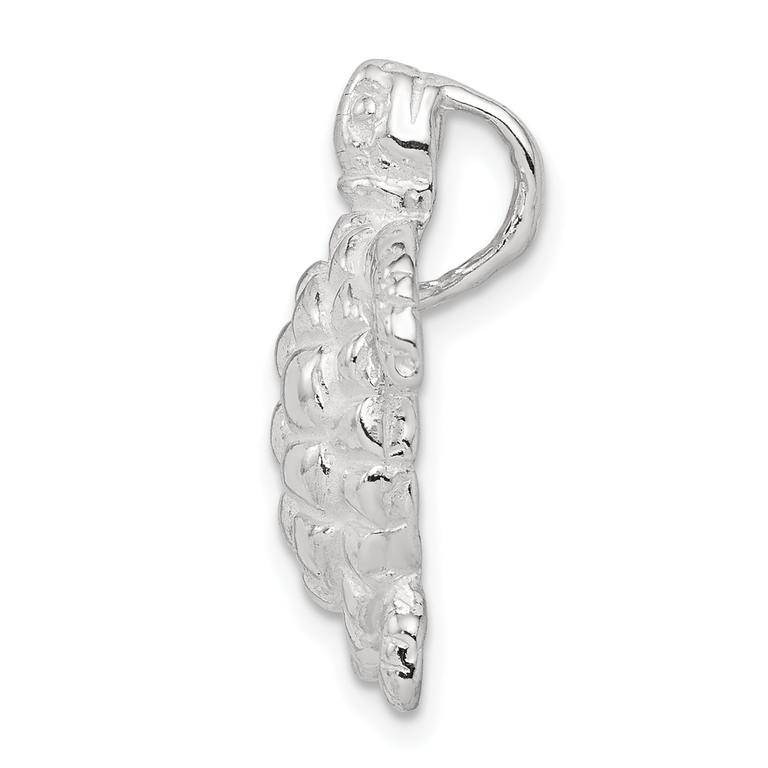 Men's Sterling Silver 925 Turtle Charm with Polished Anti-Tarnish Finish Secondary image