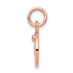 Sterling Silver Rhodium-plated Rose-tone & Diamond Open Heart Pendant
