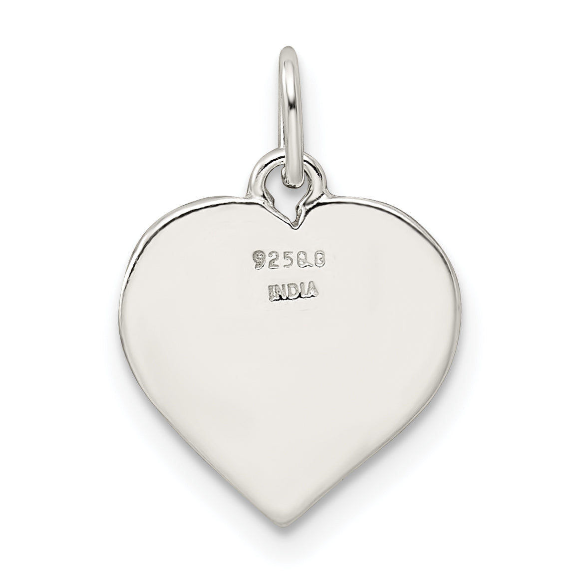 Sterling Silver Enamel MY FAMILY Heart Charm