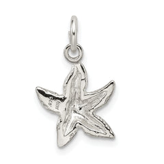 Sterling Silver Starfish Charm with Polished Anti-Tarnish Finish