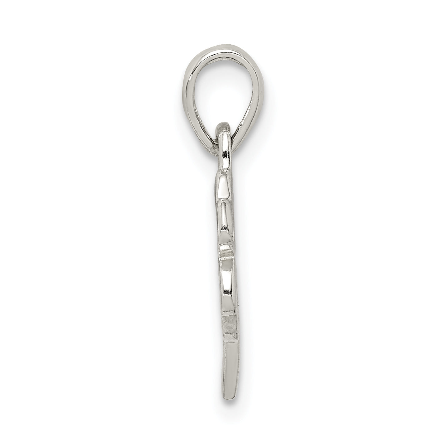 Sterling Silver Polished Clover Pendant Secondary image