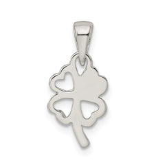 Sterling Silver Polished Clover Pendant