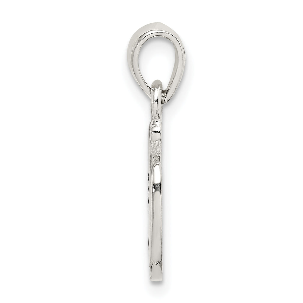 Sterling Silver Enamel Good Luck Horse Shoe Pendant