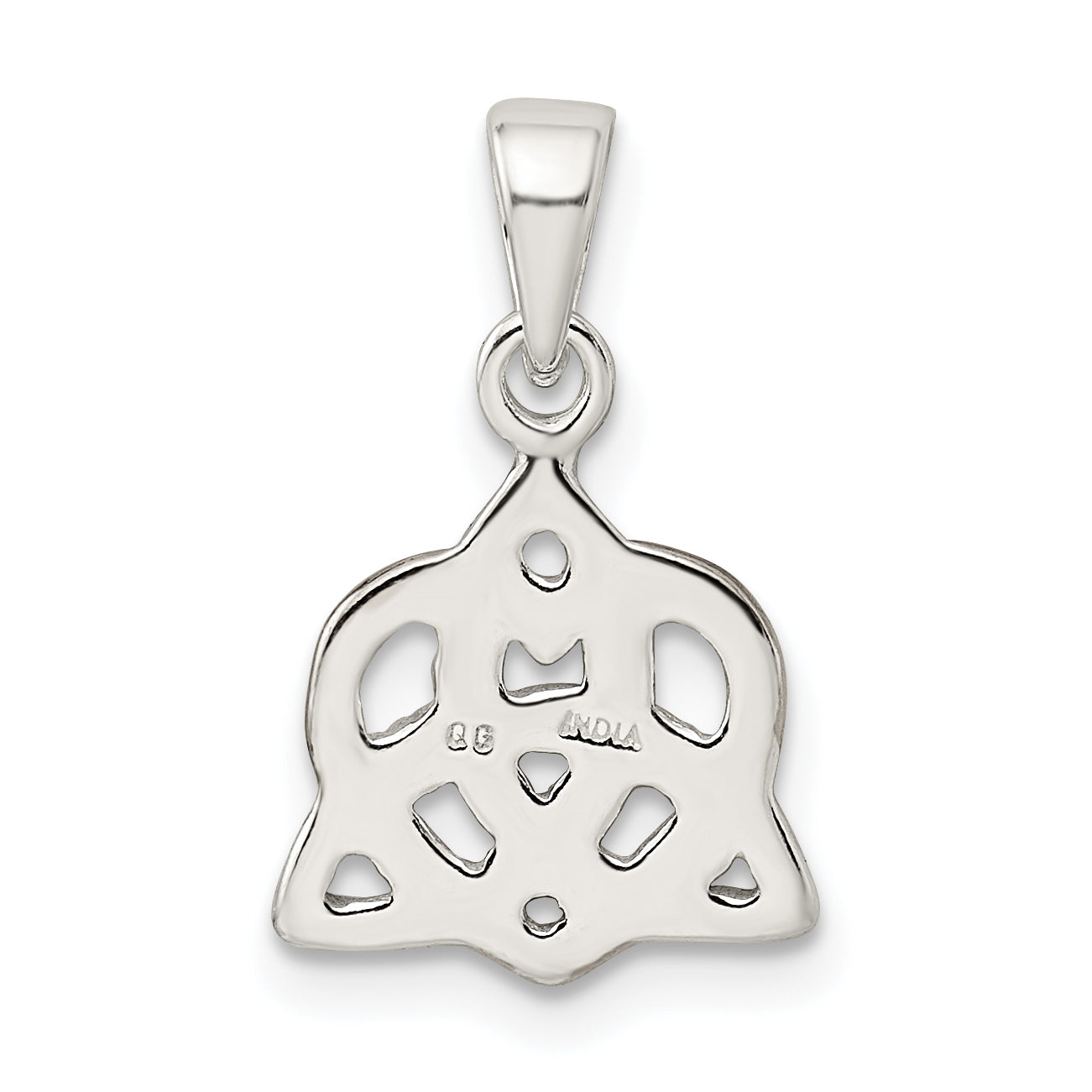 Sterling Silver Trinty Knot and Rose Tone Heart Pendant