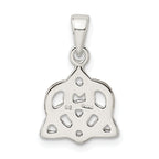 Sterling Silver Trinty Knot and Rose Tone Heart Pendant