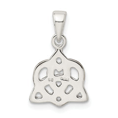 Sterling Silver Trinty Knot and Rose Tone Heart Pendant