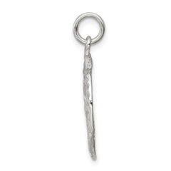 Men's 925 Sterling Silver Sand Dollar Charm with Polished Anti-Tarnish Finish