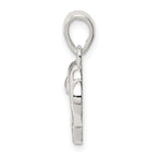 Sterling Silver Polished Dolphin Pendant