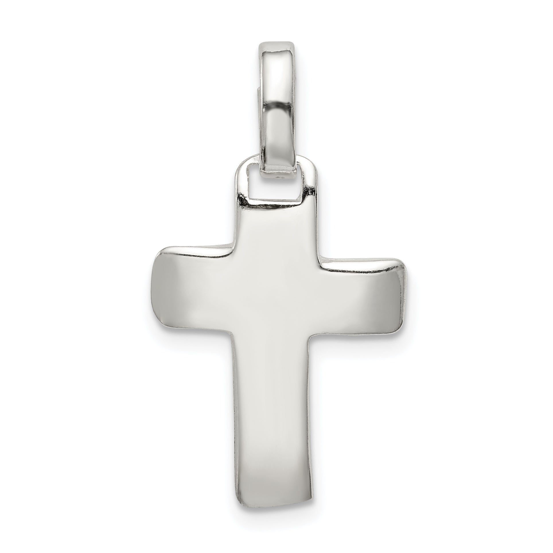 Sterling Silver Polished Cross Pendant Main image