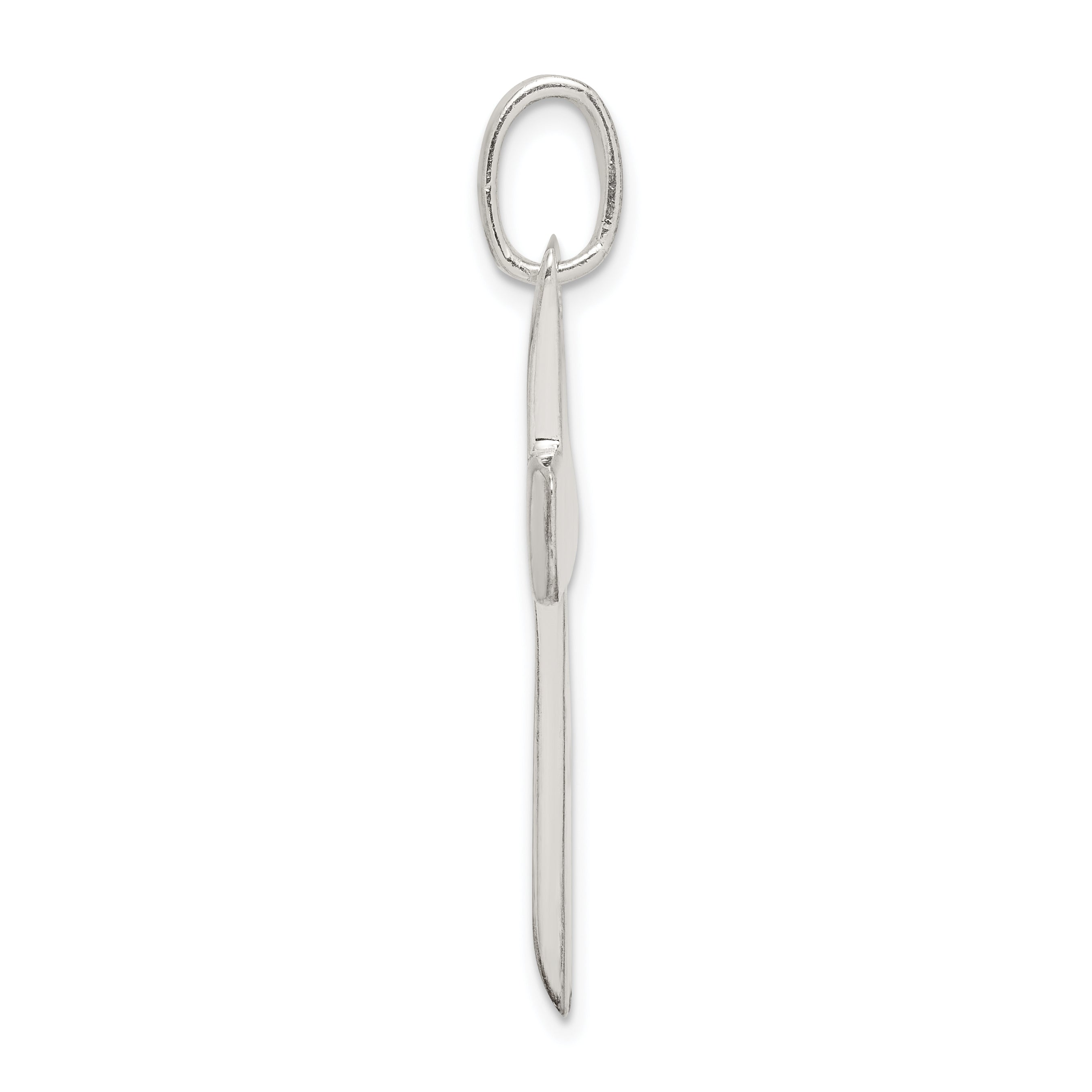 Sterling Silver Polished Cross Pendant Secondary image