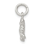 Sophia Jewelers Polished 925 Sterling Silver Crab Charm with Anti-Tarnish Finish
