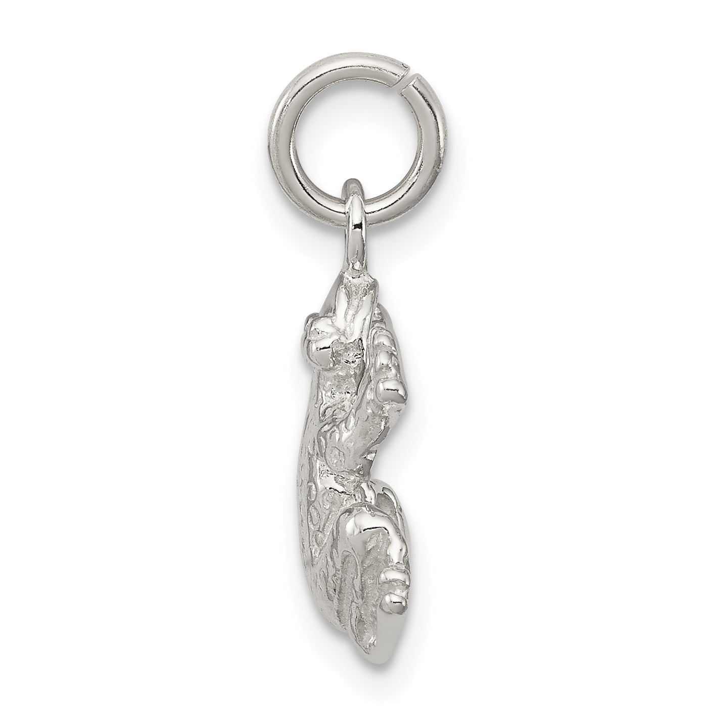 Sterling Silver 925 Frog Charm with Polished Finish Anti-Tarnish Secondary image