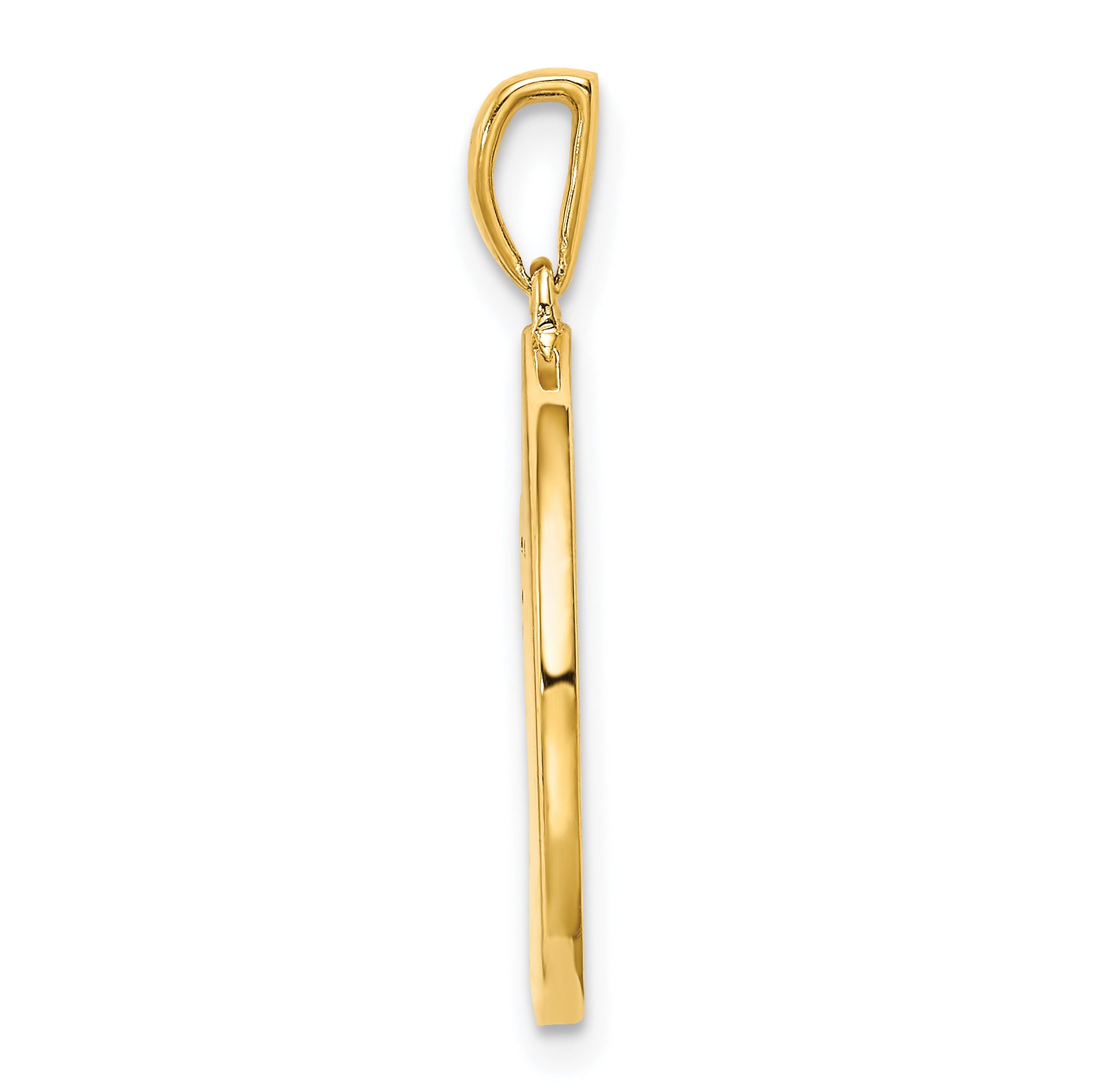 Sterling Silver Gold-plated & CZ Libra Zodiac Pendant Secondary image