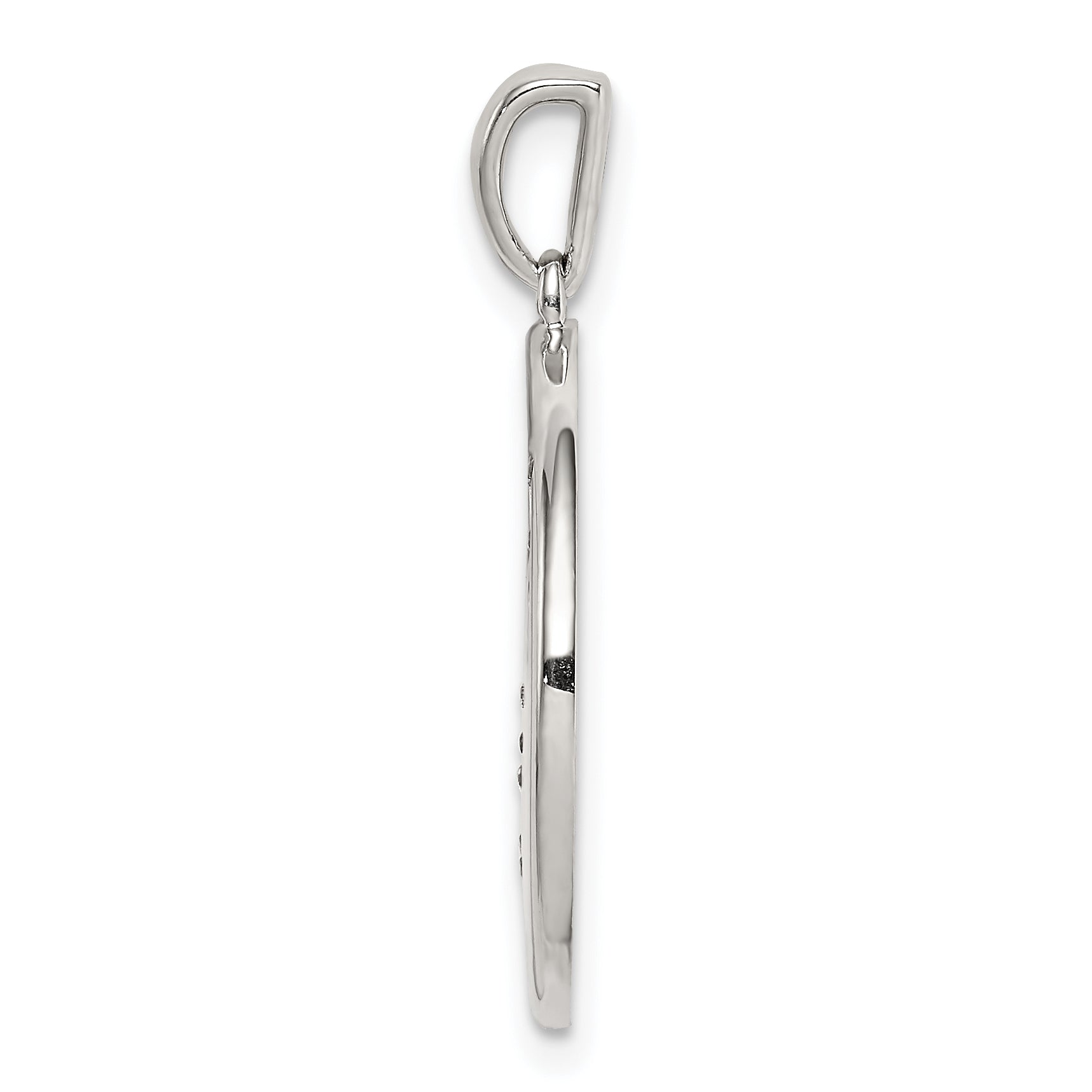 Sterling Silver Rhodium-plated & CZ Scorpio Zodiac Pendant Secondary image