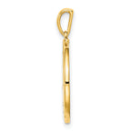 Sterling Silver Gold-plated & CZ Aquarius Zodiac Pendant