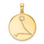 Sterling Silver Gold-plated & CZ Pisces Zodiac Pendant