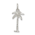 925 Sterling Silver Palm Tree Charm with Anti-Tarnish Polished Finish