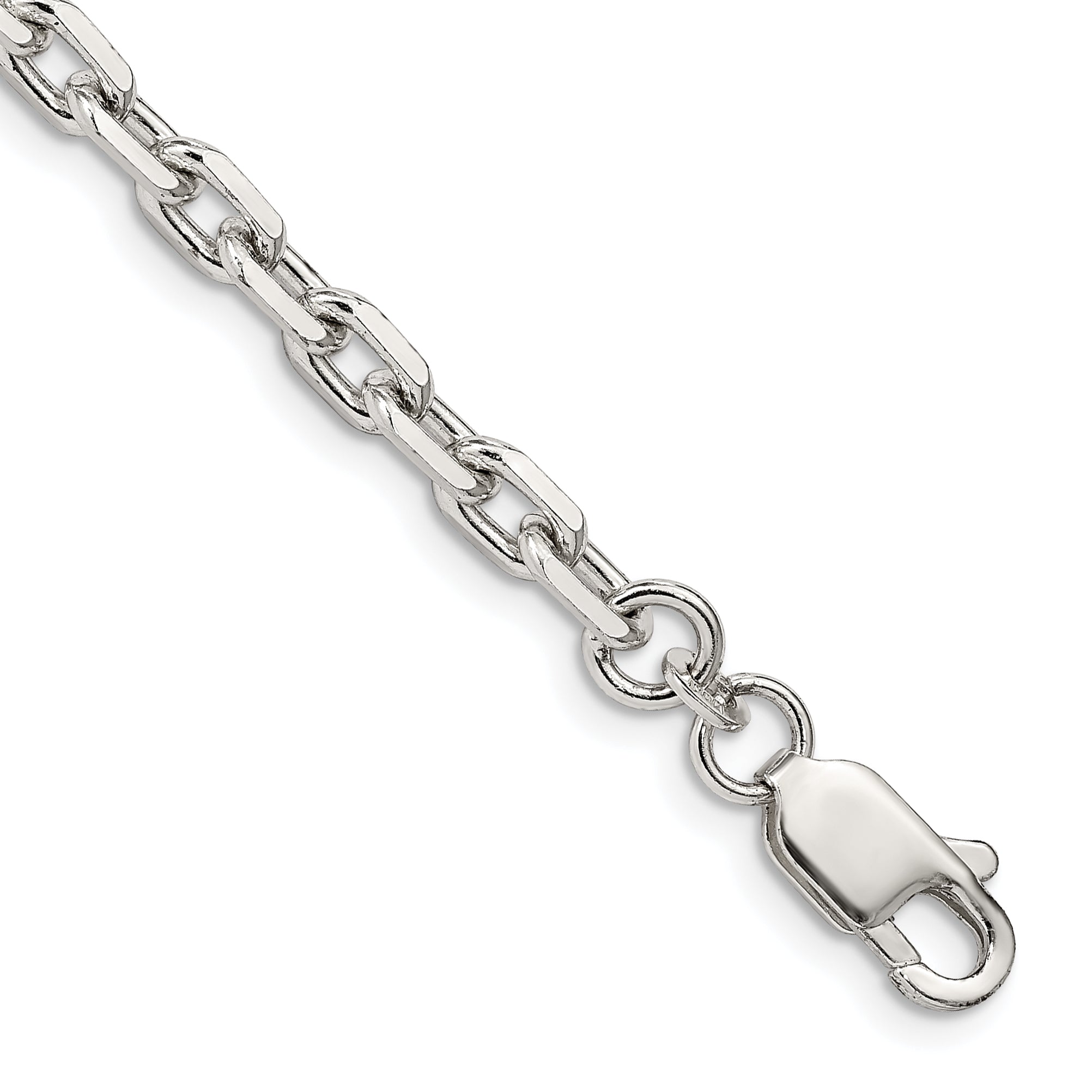 Sterling Silver 4.9mm Beveled Oval Cable Chain Main image