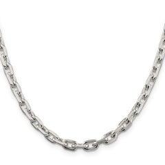 Sophia Jewelers Sterling Silver 925 Women's Polished Beveled Cable Chain Necklace