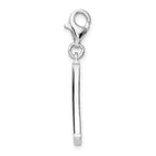 Amore La Vita Sterling Silver CZ Y Initial Charm with Lobster Clasp