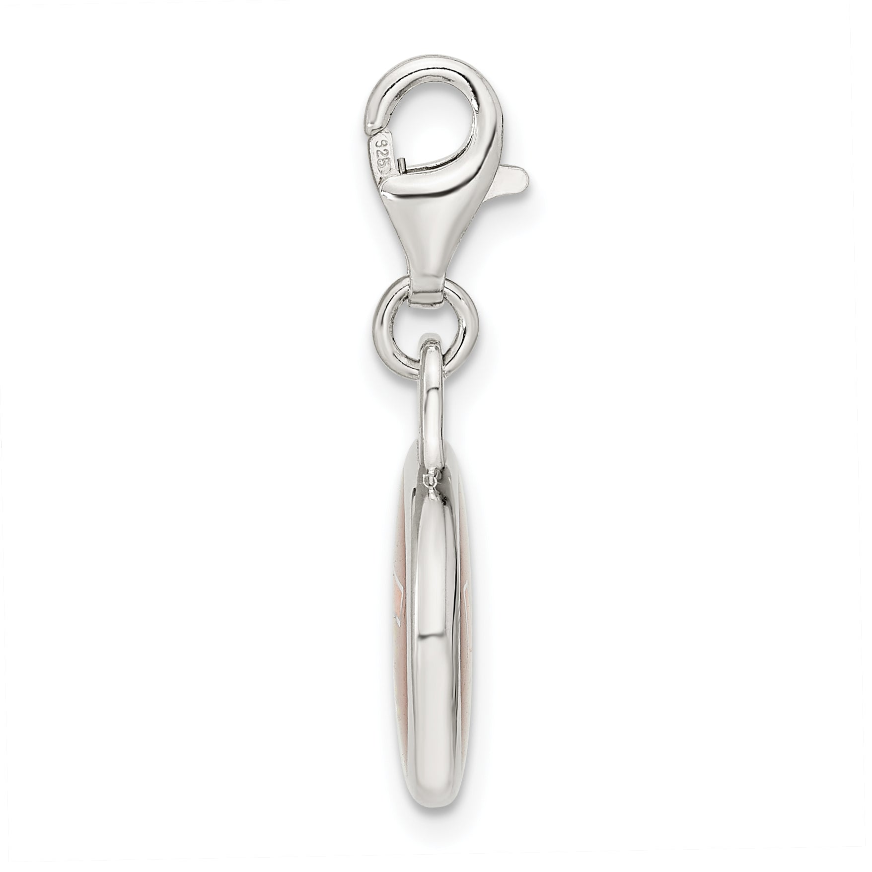 Virginia Tech Sterling Silver Enamel Charm with Lobster Clasp