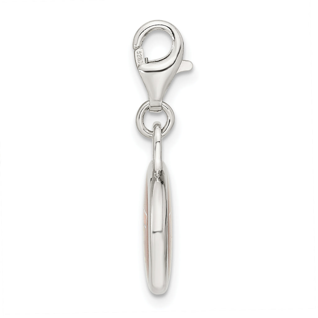 Virginia Tech Sterling Silver Enamel Charm with Lobster Clasp