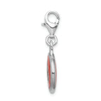 Sterling Silver University of Louisville Enamel Charm with Lobster Clasp