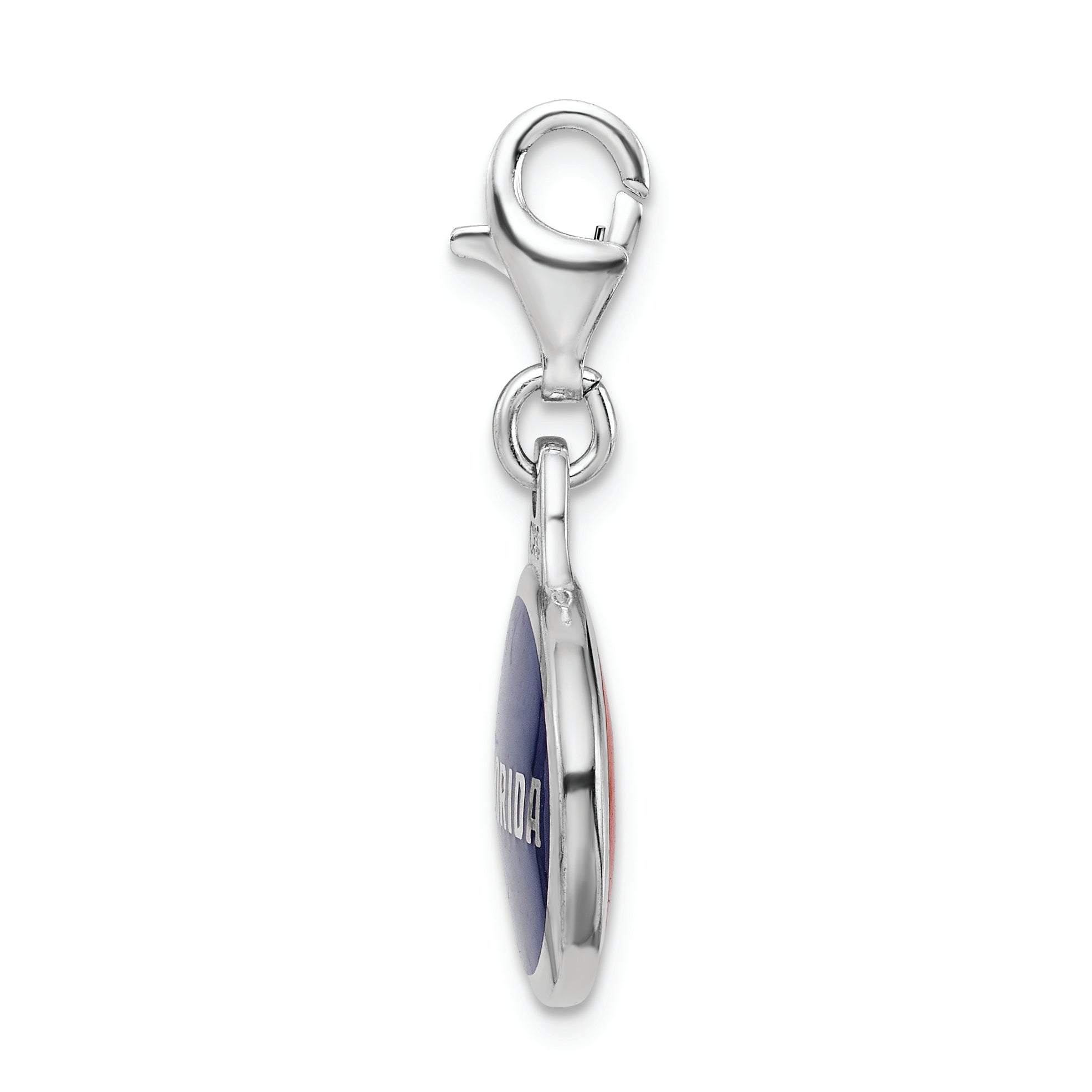 Sterling Silver University of Florida Enamel Charm with Lobster Clasp Secondary image