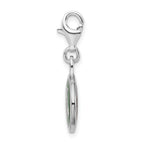 Sterling Silver Ohio University Enamel Charm with Lobster Clasp