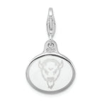 Sterling Silver Enamel Marshall University Charm with Lobster Clasp