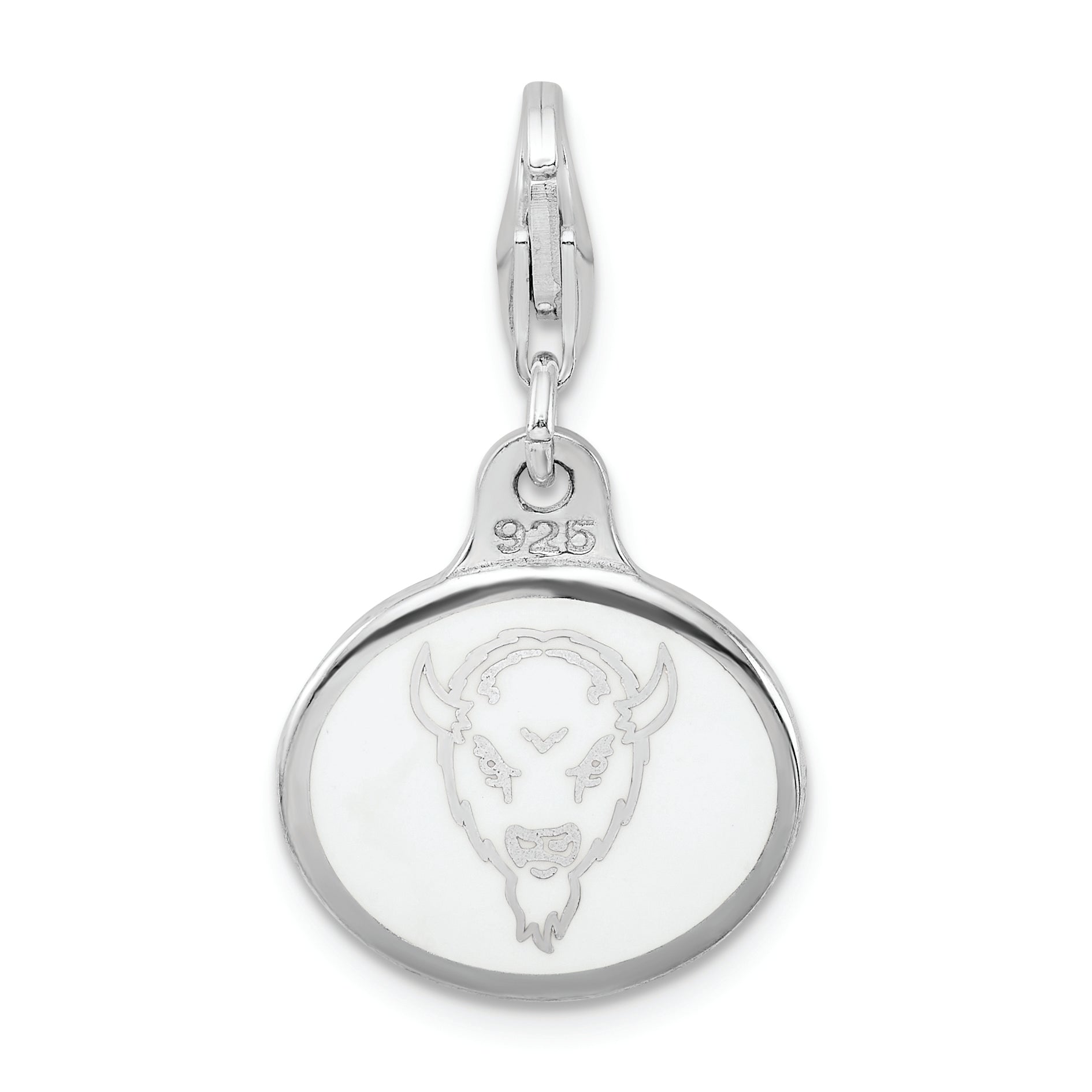 Sterling Silver Enamel Marshall University Charm with Lobster Clasp
