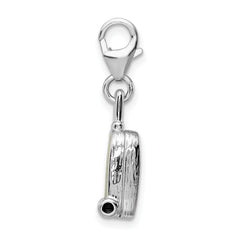 Sterling Silver Brazilian Flag Charm with Enamel Accents Sophia Jewelers