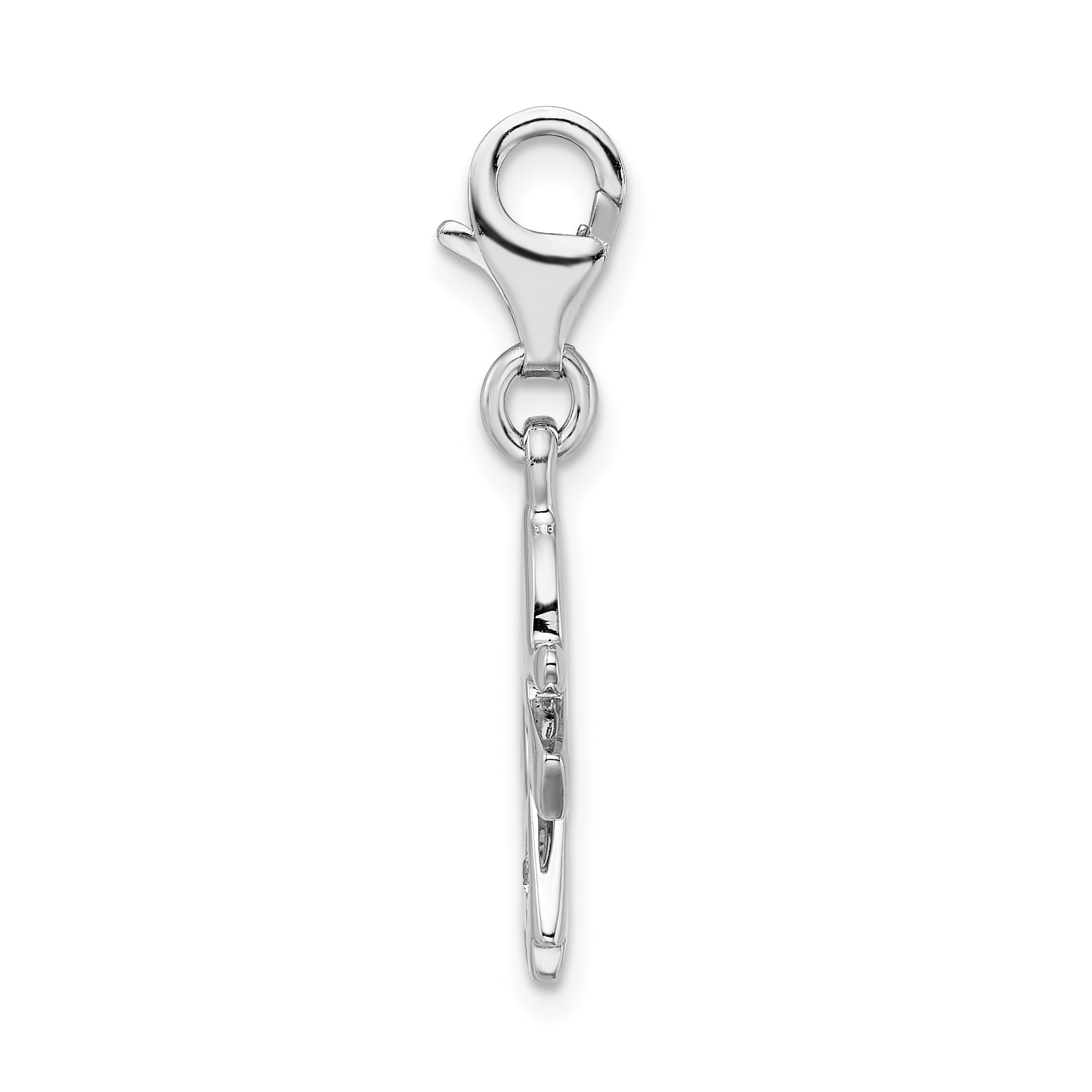 Sterling Silver 925 Little Girl Charm with CZ Elegance Secondary image