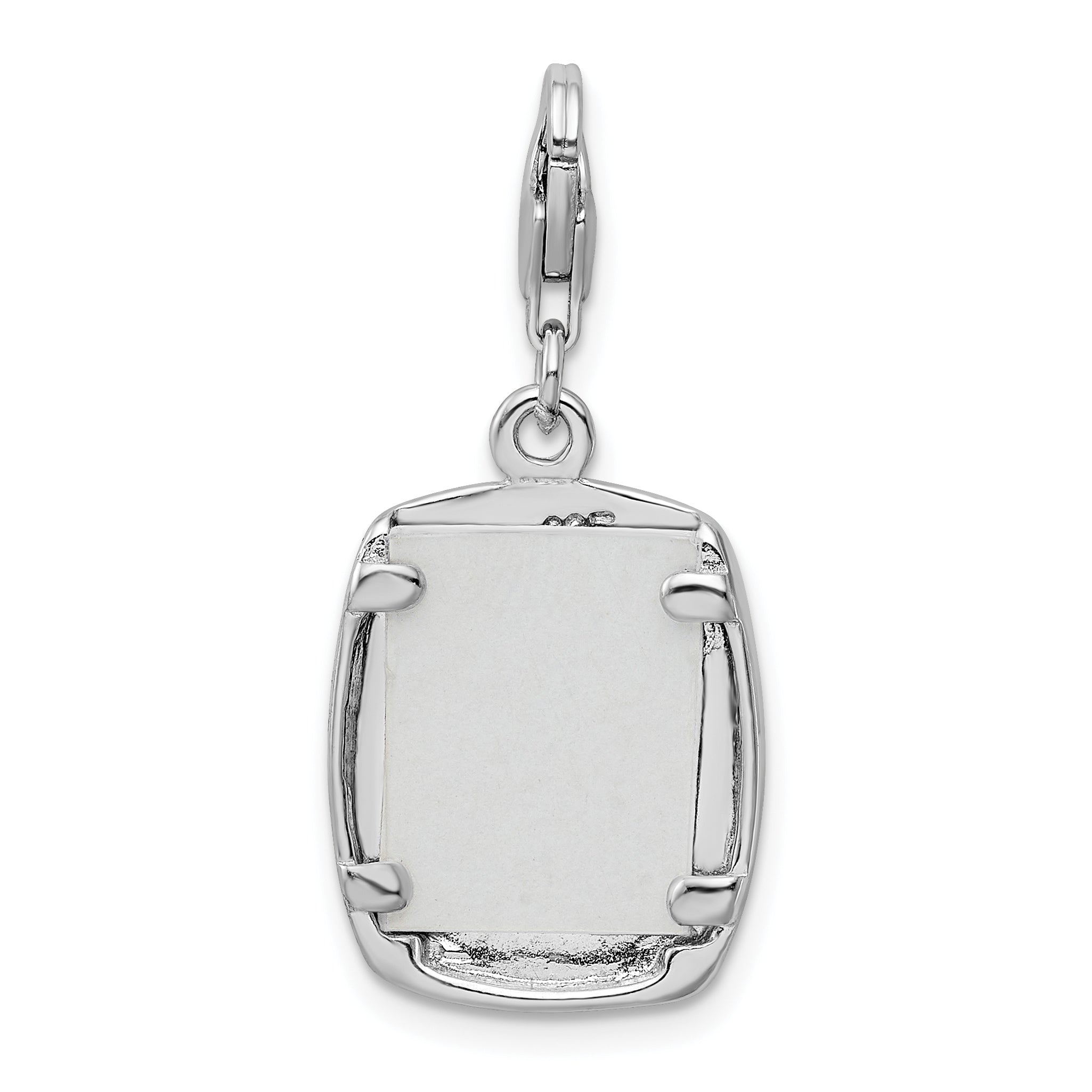 My Baby Frame Charm in Sterling Silver