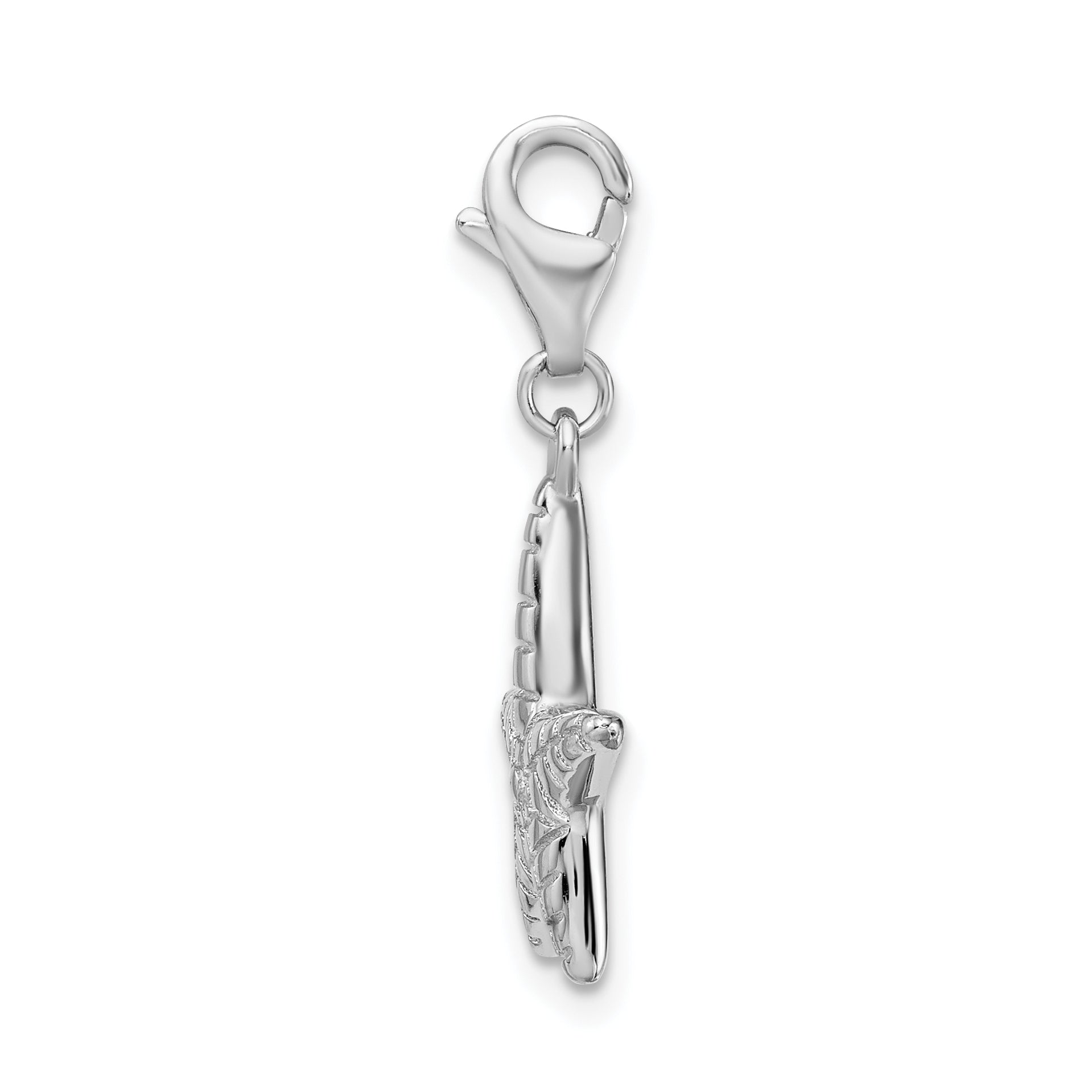 Polished Starfish Charm in Sterling Silver