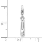 SS RH Click-on Polished Boot Charm