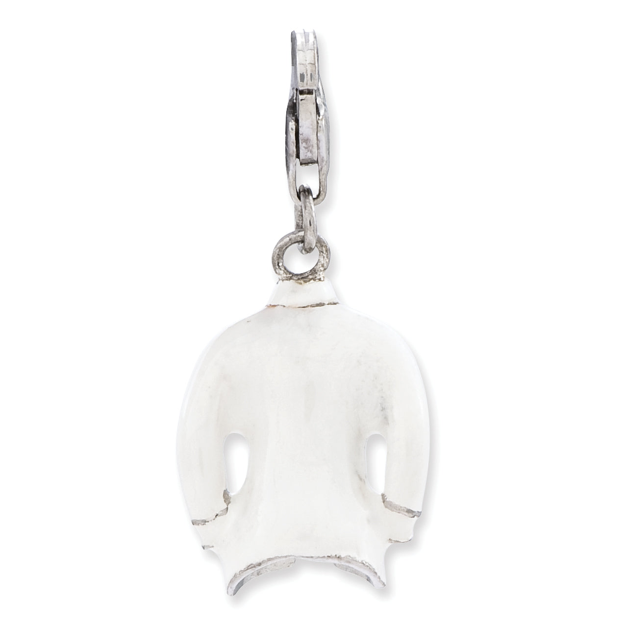 SS RH 3-D Enameled Collared Shirt and Tie With Lobster Clasp Charm Secondary image