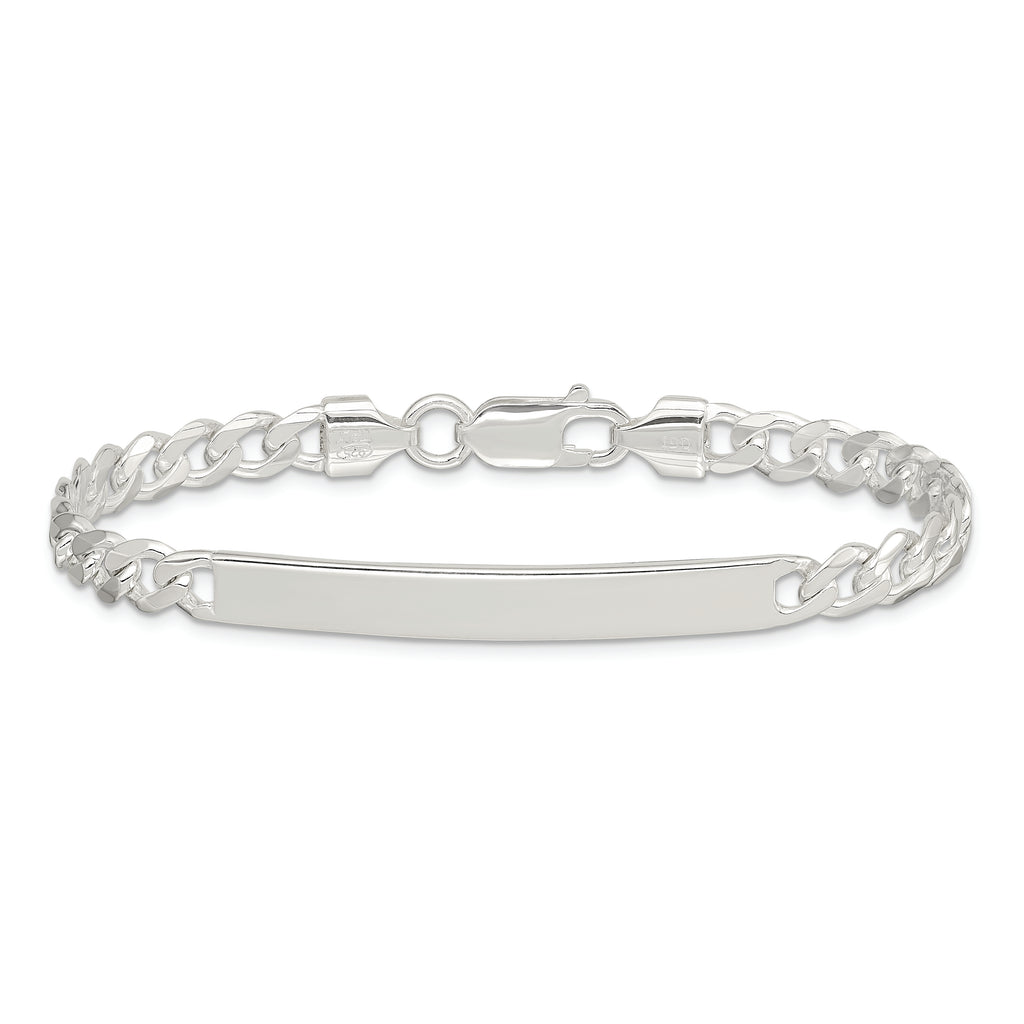 Sterling Silver Curb ID Bracelet