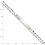Sterling Silver Curb ID Bracelet