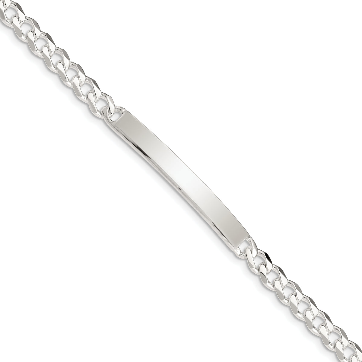 Sterling Silver Curb ID Bracelet