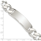 Sterling Silver Curb Link ID Bracelet