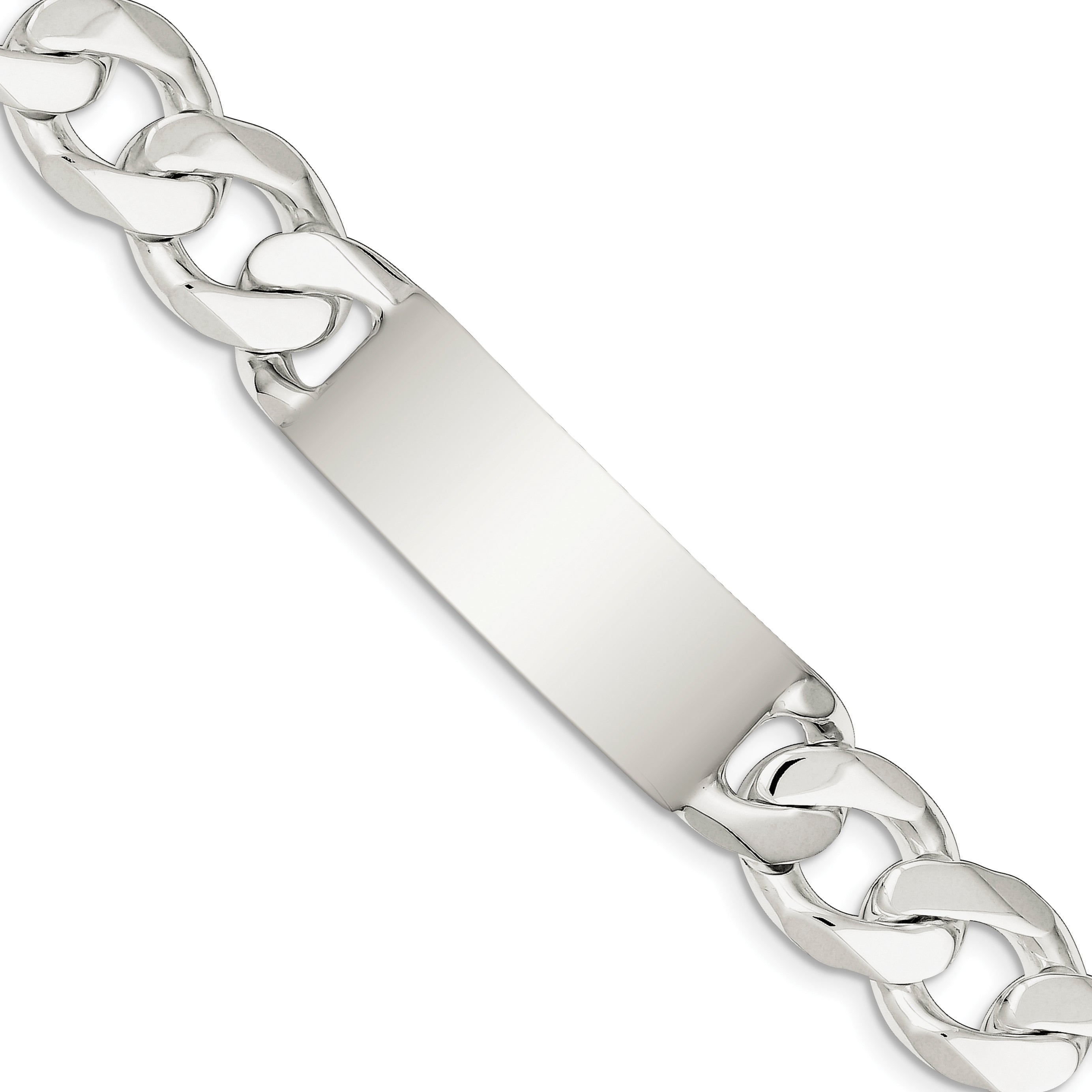 Sterling Silver Curb ID Bracelet