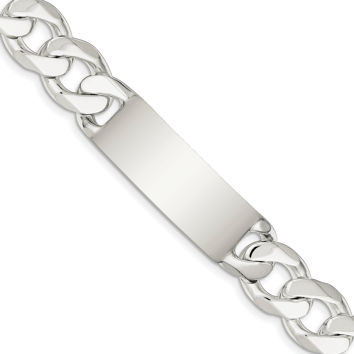 Sterling Silver Curb ID Bracelet